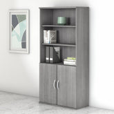Bush Business Furniture Studio C 5 Shelf Bookcase with Doors